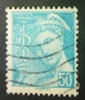 FRANCE 1942: Maury 549 C, "c" De "50c" Absent, O - LIVRAISON GRATUITE A PARTIR DE 10 EUROS - 1938-42 Mercurio