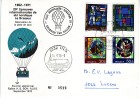 Courrier Par Ballon  Le Brassus - Ins, Septembre 1970, Avec Quatre Signatures: Pilote, Préfet, Présidents - First Flight Covers