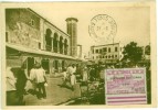 CPA Tunis Mosquée El-Halfaouine Grande Semaine Philatélique Oblitération De Complaisance  BE - Lettres & Documents