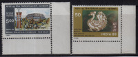 India MNH 1987, Set Of 2, India 89 Stamp Exhibition., - Ongebruikt