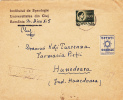 INFLATION, REGISTRED COVER, VERY RARE LABELS VOTE SUN, 1946, ROMANIA - Lettres & Documents