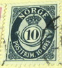 Norway 1937 Numeral & Posthorn 10ore - Used - Gebruikt