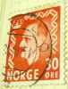 Norway 1950 King Haakon VII 30ore - Used - Used Stamps