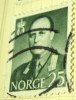 Norway 1958 King Olav V 25ore  - Used - Usados