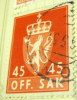 Norway 1955 Official Stamp 45ore - Used - Oficiales