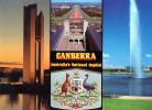 Canberra With Carillon Left, War Memorial And Captain Cook Jet - Nucolorvue RP583 Unused - Canberra (ACT)