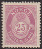 NORWAY 1911 - 25 öre Posthorn (Chr.Knudsen) Perf. 141/2 X 131/2 (NK No 104). MLH Quality - Unused Stamps