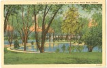 USA, Leeper Park And Bridge Along St. Joseph River, South Bend, Indiana, Unused Linen Postcard [10292] - South Bend