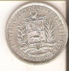 MONEDA DE PLATA DE VENEZUELA DE 1 BOLIVAR DEL AÑO 1960  (COIN) SILVER,ARGENT. - Venezuela