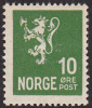 NORWAY 1926 - 10 öre Lion (NK No 141) MNH - Ungebraucht