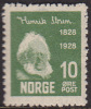NORWAY 1928 - 10 öre Henrik Ibsen (NK No 159) MNH - Ongebruikt