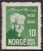 NORWAY 1932 - 10 öre Björnstjerne Björnson (NK No 185) MNH - Unused Stamps