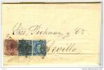 ESCA188-LC1909.Spain.Espa Gne.CARTA DE MALAGA A SEVILLA .1878.(Ed 188+175+175) Muy Bonita - Briefe U. Dokumente