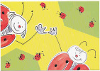 Carte Postale D'invitation / Coccinelle  /  Animal Animaux Ladybug Insect Insecte Humor Humour   // CP 5/181 - Autres & Non Classés