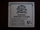 UGANDA 1970 FLOWERS BOOKLET 5/- TYPE SB5 COMPLETE & MNH. - Oeganda (1962-...)