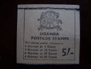 UGANDA 1970 FLOWERS BOOKLET 5/- TYPE SB5 COMPLETE & MNH. - Oeganda (1962-...)