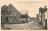 Cpa62 Barlin Rue De L´église, Bureau De Poste - Barlin