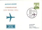 POSTE AERIENNE-1er VOL CARAVELLE WIEN-BELGRAD-SOFIA 17-5-1965. - Other & Unclassified