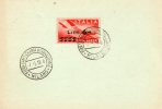 1919   CARTOLINA  CON ANNULLO FIERA CAMPIONARIA INTERNAZIONALE MILANO - Marcofilie (Luchtvaart)