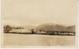 Petersburg AK Alaska, View Of Town From Water, Harbor, RPO, C1920s Vintage Real Photo Postcard - Other & Unclassified