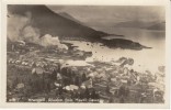 Wrangell AK Alaska, View Of Town Harbor From Mount Dewey, C1910s Vintage Real Photo Postcard - Other & Unclassified