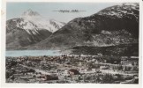 Skagway AK Alaska, View Of Town & Harbor, C1910s/20s Vintage Real Photo Postcard - Otros & Sin Clasificación