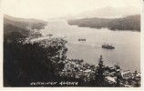 Ketchikan AK Alaska, View Of Town, Harbor And Ships, C1910s/20s Vintage Real Photo Postcard - Other & Unclassified