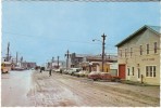 Nome AK Alaska, Main Street Scene, School Bus, Autos, Business, C1960s Vintage Postcard - Other & Unclassified