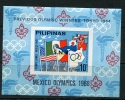 Philippines 1968 Sheet Mi Block IV MNH Cinderella Issue Olympic Games Mexico - Verano 1968: México