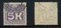 AUTRICHE / 1911 TIMBRE TAXE # 44 - 5 K. VIOLET OBLITERE / COTE 17.50 EUROS (ref T1352) - Portomarken