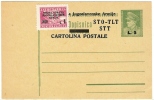 ITALIE - TRIESTE ZONE B ADMINISTRATION JUGOSLAVE - EP CP 5L / 1,50D VERT "JUGOSLAVENSKE" NEUVE - Mint/hinged