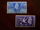 G.B. 1946  PEACE  ISSUE TWO VALUES  SET Of  11th.JUNE  MNH. - Unused Stamps