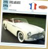 FICHE CARTONNEE DIMENSION 13,7/13,7 CM..DELAHAYE 235 .. DESCRIPTIF AU DOS DU SCANNER - Automobili