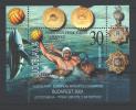 Jugoslawien – Yugoslavia 2001 Gold Medal, Water Pollo Championships S/S MNH, 20 X; Michel # Block 51 - Blokken & Velletjes