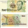 Brasile: 500 Cruzados Novos Soprastampati 500 Cruzeiros (FDS - UNCIRCULATED) - Brasilien