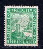 DR Deutsches Reich 1925 Mi 372 Mnh Rheinland - Ongebruikt