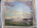 Peinture à L´Huile Sur Toile/ Paysage Avec Ciel Nuageux/TENAUD/1943       GRAV11 - Estampas & Grabados
