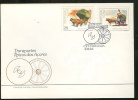 Portugal Açores FDC 1986 Attelage Bovin Mouton Transport Typique Azores Typical Transportation Ox Car FDC - Koeien