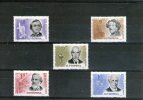 1963 - Anniv. Culturels Michel No 2166/2170 Et Yv No 1924/1938 MNH - Unused Stamps