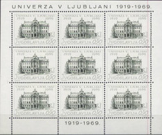 Yugoslavia 1969 Scott 1001 Sello ** MP Monumento Edificio Universidad De Ljublljana Michel 1358 Yvert 1254 Jugoslavija - Unused Stamps