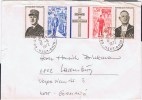 F Frankreich 1971 Mi 1772-75 Charles De Gaulle (Brief) - Lettres & Documents