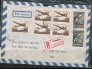 FINLAND   Scott # C 2 (5) And # 265 (2) On 1947 REGISTERED AIRMAIL COVER To NY,USA - Cartas & Documentos