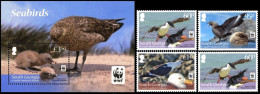 (099+103) Falkland Isl. / South Georgia  WWF Birds / Oiseaux / Vögel / Vogels **  / Mnh  Michel 556-59 + BL 23 - Georgia Del Sud