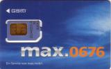 AUTRICHE AUSTRIA CARTE MERE GSM MAX MOBIL MAX.0676 UT - Voorafbetaalde Kaarten: Gsm