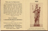 Kalender - Notre Dame De Grace - 1937 - Tamaño Pequeño : 1921-40