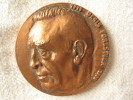 DENIS FORESTIER Grande Médaille Cuivre 1979 Instituteur Secrétaire SNI Présiden MGEN (1911 1978) - Professionali / Di Società