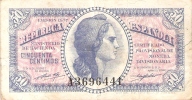 BILLETE DE ESPAÑA DE 50 CTS DEL AÑO 1937  BC LETRA A - Otros & Sin Clasificación