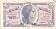 BILLETE DE ESPAÑA DE 50 CTS DEL AÑO 1937  BC LETRA B - Sonstige & Ohne Zuordnung