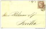 ESCA98-1955-V43.Espagne.Spain.CARTA  DE BARCELONA  A  SEVILLA .1869.(Ed 98)) - Briefe U. Dokumente