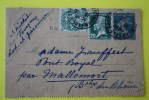15-10-1926 Entier Postal Entiers Postaux Carte-lettre Semeuse + Timbres RajoutésType Pasteur/blanc Marmande Pr Mallemort - Letter Cards
